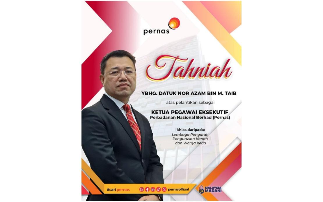 Pernas Lantik Nor Azam Sebagai Ketua Pegawai Eksekutif Baharu