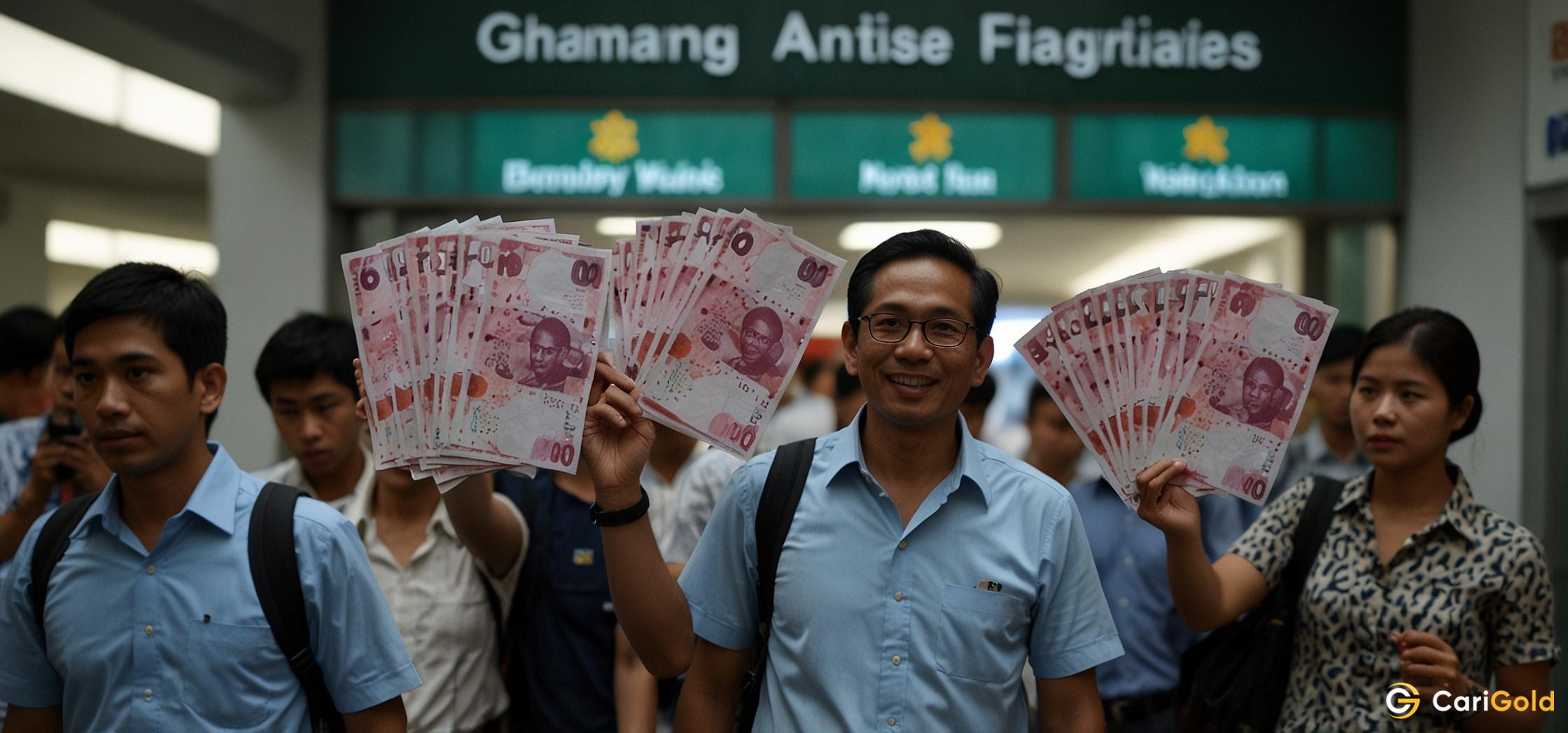Wang tunai masih utama di pusat kewangan Singapura