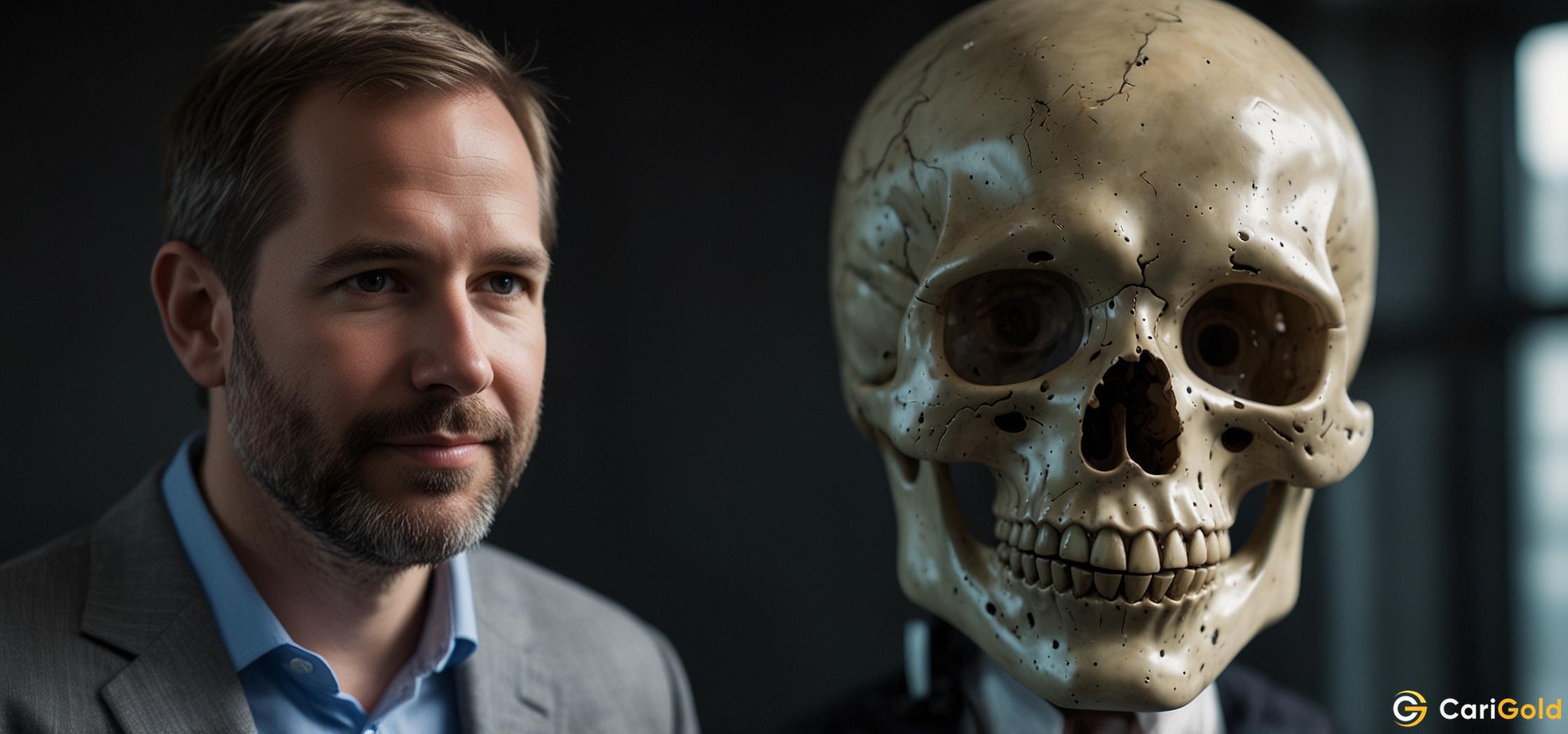 Ripple CEO donates ‘skull of Satoshi’ in surprise peace offering