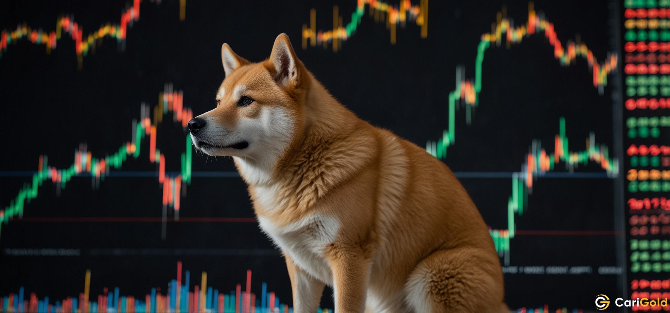 SHIB Under Pressure, Below Ichimoku Cloud After High-Volume Overnight Selling