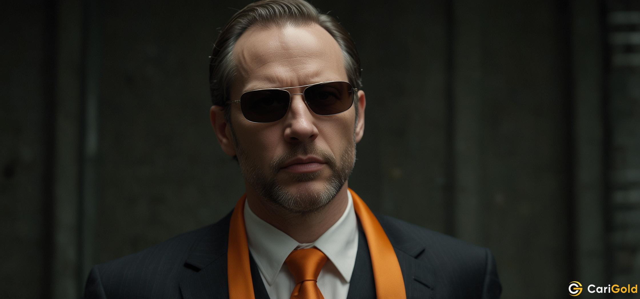 Michael Saylor's orange tie is on sale and is 99.99% cheaper than Bitcoin